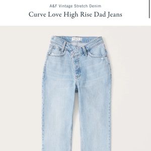 Abercrombie Crossover Curve Love Dad Jeans